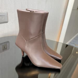 gucci gg pointed toe high heel ankle boots