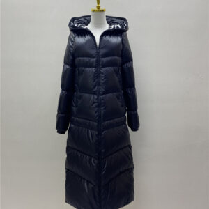moncler hooded long down jacket