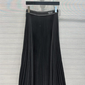 prada pleated long skirt