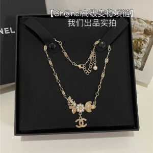 chanel ear of wheat necklace