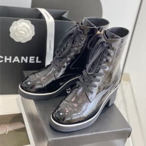 chanel classic cowhide ankle boots