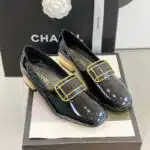 chanel jewel buckle loafers