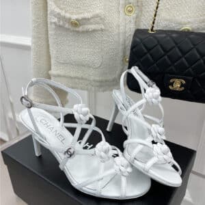 Chanel Camellia High Heel Sandals