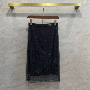 Prada simple high-end hot diamond long skirt