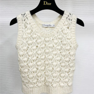 dior cashmere knitted vest