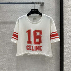 celine cropped loose cropped T-shirt