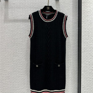 chanel classic knit dress for younger girls