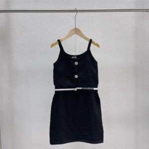 miumiu suspender knitted dress