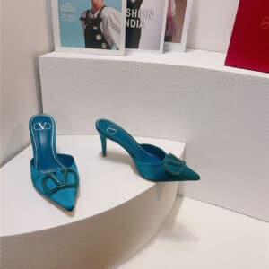 valentino spring summer all-match high-heeled slippers