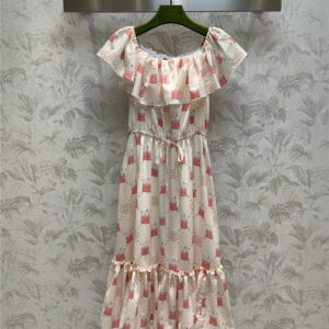 gucci spring summer joint Kawaii series printed dress