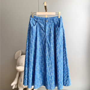 dior sweet print long skirt