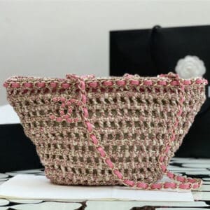 chanel straw bag