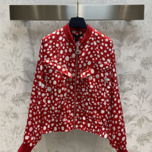 louis vuitton LV Yayoi Kusama red polka dot pattern jacket coat