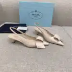 prada catwalk new cat heel origami back empty shoes