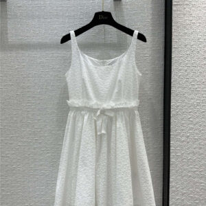 dior water soluble flower embroidery suspender dress