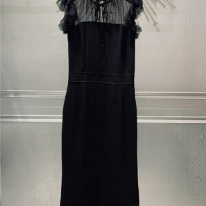 Dolce & Gabbana d&g black lace waist dress