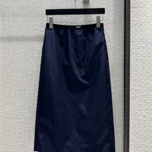 prada back slit design long skirt