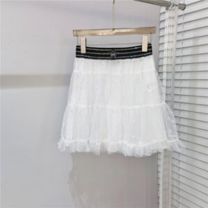 dior hot diamond mesh short skirt