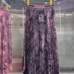 Dior classic jungle animal pleated skirt