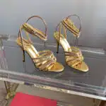 valentino rhinestone high heel sandals