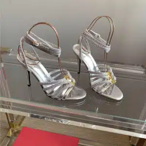 valentino rhinestone high heel sandals
