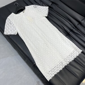 gucci heavy embroidery water soluble dress