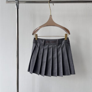 miumiu new wool embroidery long skirt