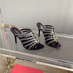 valentino summer new high heel slippers