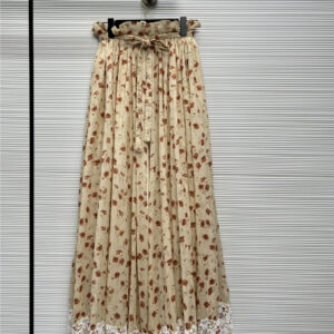 dior floral print maxi skirt