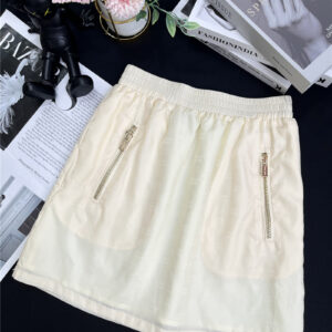 miumiu elastic waist sunscreen skirt