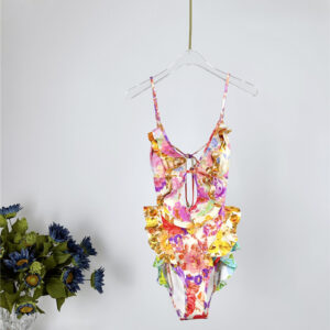 zimm colorful floral print swimsuit