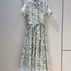 dior small flower print dress