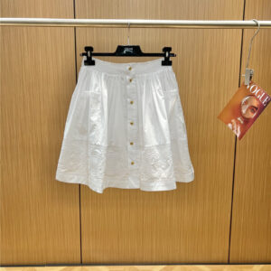 celine heavy industry embroidered skirt