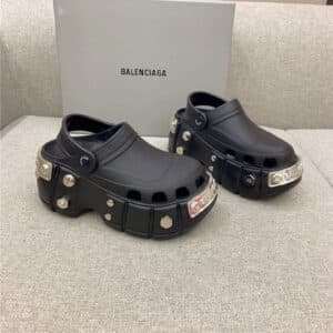 Balenciaga Platform Heeled Clogs