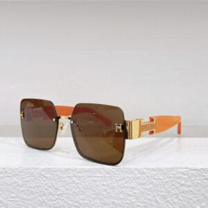 Hermès new luxury atmospheric square sunglasses