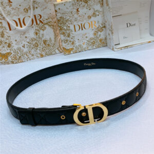 Dior new rhombic sheepskin belt
