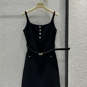 miumiu temperament suspenders little black dress
