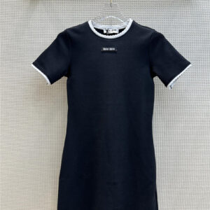 miumiu Simple age-reducing lace mini T-shirt dress