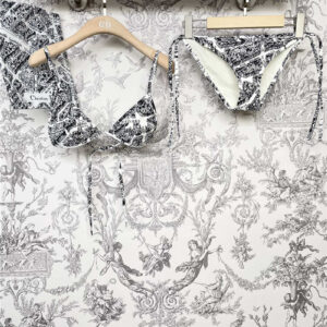 Dior summer new Paris map series bikini swimsuit