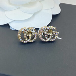 gucci colorful diamond stud earrings