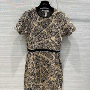 Dior Paris map series dress