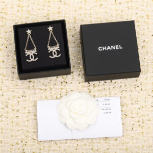 Chanel pentagram double c earrings