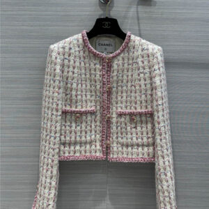 Chanel early autumn new color yarn plaid short coat