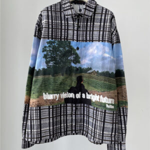 louis vuitton LV cotton printed long-sleeved shirt jacket