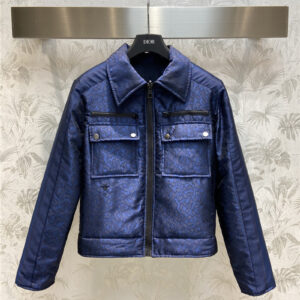 dior jacquard web reversible quilted jacket