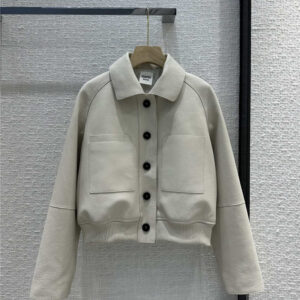 Hermès top lychee lambskin jacket jacket