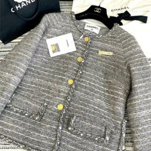 Chanel side slit woolen coat