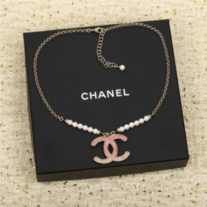 Chanel full diamond double c necklace