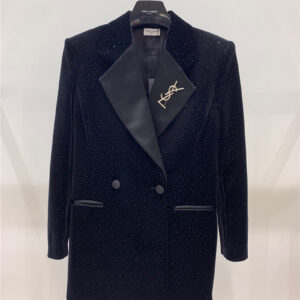 YSL shiny velvet suit