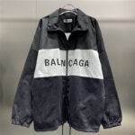 Balenciaga's new contrast color splicing windbreaker jacket